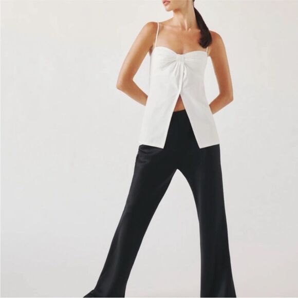 Reformation Jaylin top in white XL NWT $148 - Picture 4 of 6